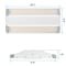 Luxrite 2FT Linear High Bay LED Lights 165/190/220W Up to 30000LM 4CCT 3000K-5000K Adjustable Tilt, 2PK LR41705-2PK - alternate 4